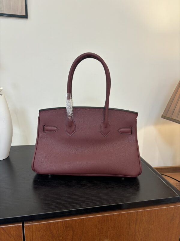 Hermes_Shoulder_Birkin_29_Craftsmanship-Wine Red Bag