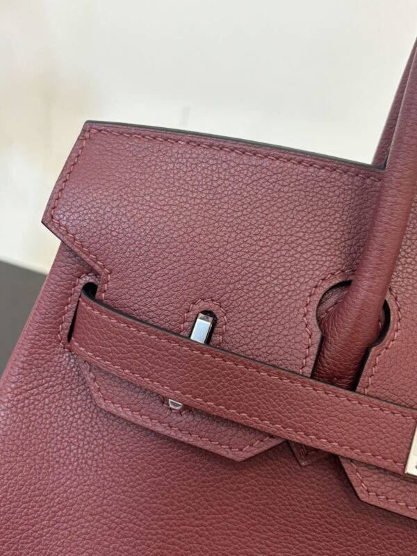 Hermes_Shoulder_Birkin_29_Craftsmanship-Wine Red Bag