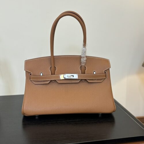 Hermes_Shoulder_Birkin_29_Craftsmanship-Camel Brown Bag