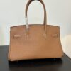 Hermes_Shoulder_Birkin_29_Craftsmanship-Camel Brown Bag