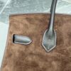 Birkin_30_Suede_Craftsmanship-Dark Brown Bag