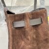 Birkin_30_Suede_Craftsmanship-Dark Brown Bag