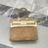 Birkin_30_Suede_Craftsmanship-Light Brown Bag