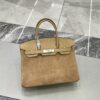 Birkin_30_Suede_Craftsmanship-Light Brown Bag