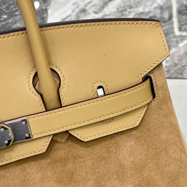 Birkin_30_Suede_Craftsmanship-Light Brown Bag