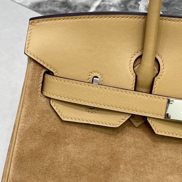 Birkin_30_Suede_Craftsmanship-Light Brown Bag