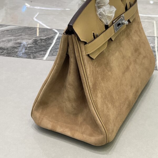 Birkin_30_Suede_Craftsmanship-Light Brown Bag