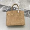 Birkin_30_Suede_Craftsmanship-Light Brown Bag