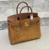Birkin_30_Suede_Craftsmanship-Camel Brown Bag