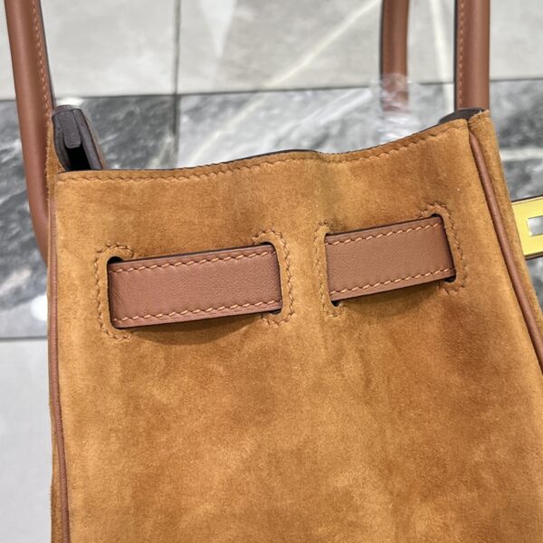 Birkin_30_Suede_Craftsmanship-Camel Brown Bag