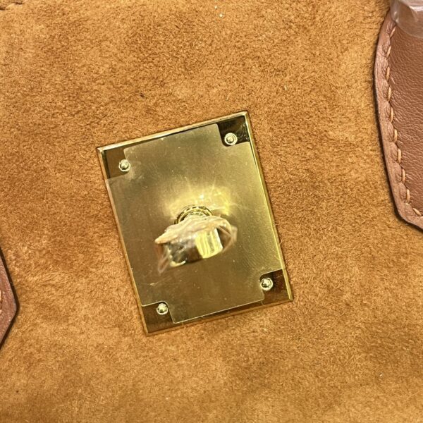 Birkin_30_Suede_Craftsmanship-Camel Brown Bag