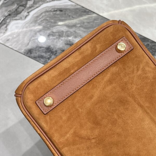 Birkin_30_Suede_Craftsmanship-Camel Brown Bag