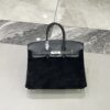 Birkin_30_Suede_Craftsmanship-Black Bag
