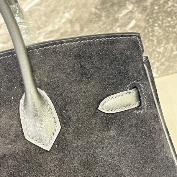 Birkin_30_Suede_Craftsmanship-Black Bag