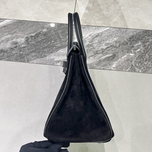 Birkin_30_Suede_Craftsmanship-Black Bag