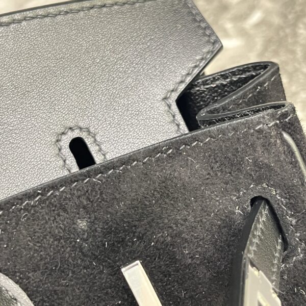 Birkin_30_Suede_Craftsmanship-Black Bag