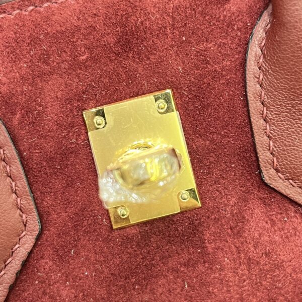 Birkin_30_Suede_Craftsmanship-Wine Red Bag