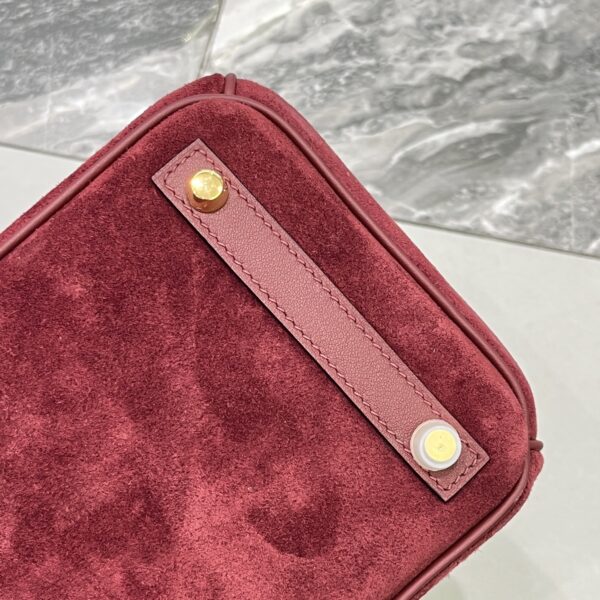 Birkin_30_Suede_Craftsmanship-Wine Red Bag