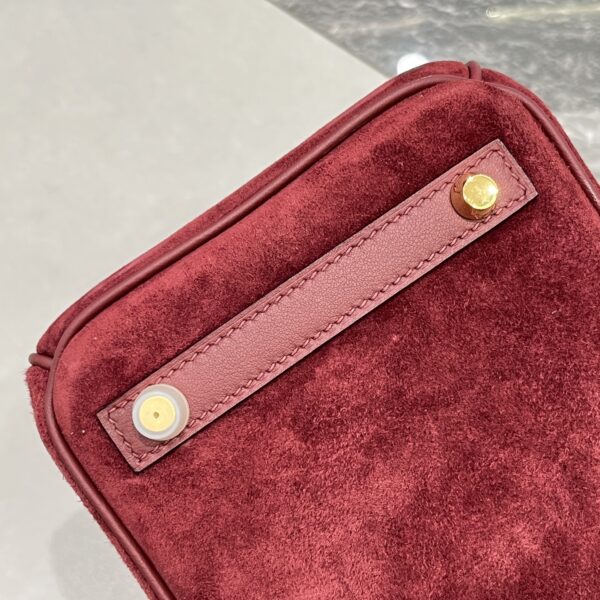 Birkin_30_Suede_Craftsmanship-Wine Red Bag