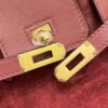 Birkin_30_Suede_Craftsmanship-Wine Red Bag