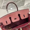 Birkin_30_Suede_Craftsmanship-Wine Red Bag