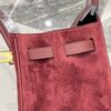 Birkin_30_Suede_Craftsmanship-Wine Red Bag