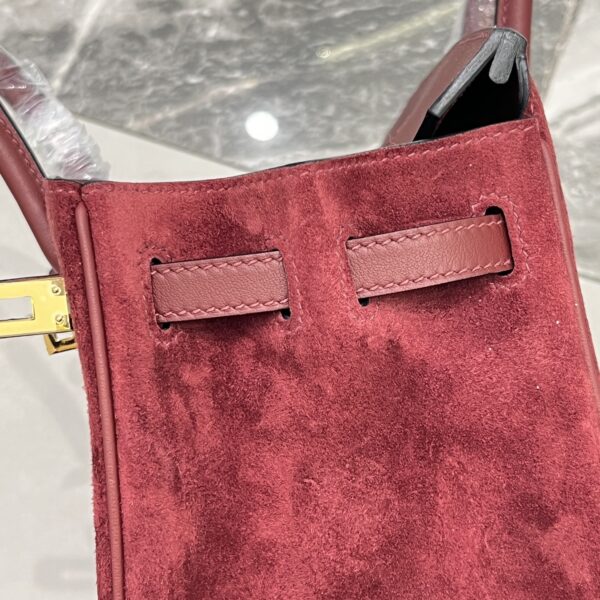 Birkin_30_Suede_Craftsmanship-Wine Red Bag