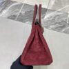 Birkin_30_Suede_Craftsmanship-Dark Wine Red Bag