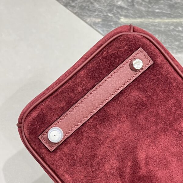 Birkin_30_Suede_Craftsmanship-Dark Wine Red Bag
