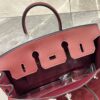 Birkin_30_Suede_Craftsmanship-Dark Wine Red Bag
