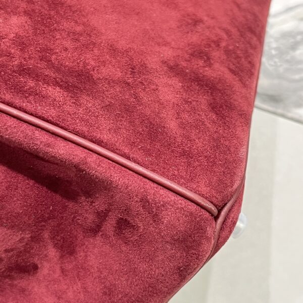 Birkin_30_Suede_Craftsmanship-Dark Wine Red Bag