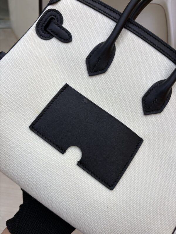 Birkin_Cargo_25_Craftsmanship-Black & White Canvas Bag