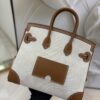 Birkin_Cargo_25_Craftsmanship-Brown & White Canvas Bag