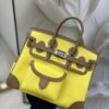Birkin_Cargo_25_Craftsmanship-Yellow & Brown Canvas Bag