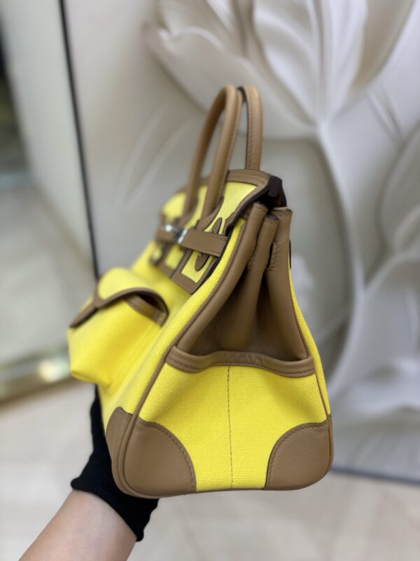 Birkin_Cargo_25_Craftsmanship-Yellow & Brown Canvas Bag