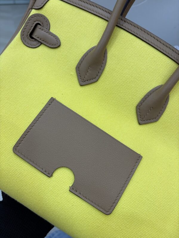 Birkin_Cargo_25_Craftsmanship-Yellow & Brown Canvas Bag