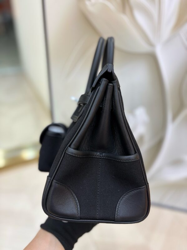 Birkin_Cargo_25_Craftsmanship-Black Canvas Bag
