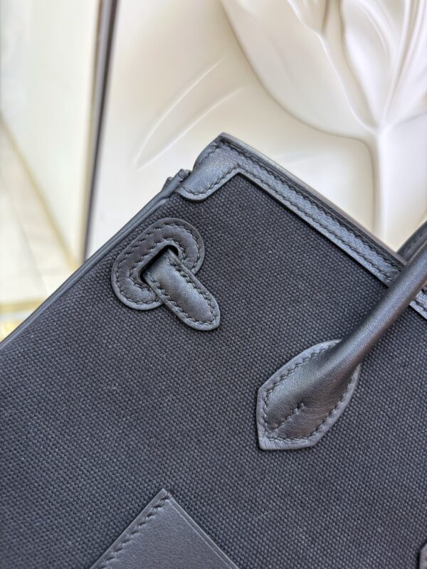 Birkin_Cargo_25_Craftsmanship-Black Canvas Bag