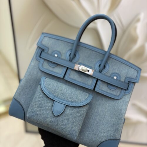 Birkin_Cargo_25_Craftsmanship-Blue Denim Bag