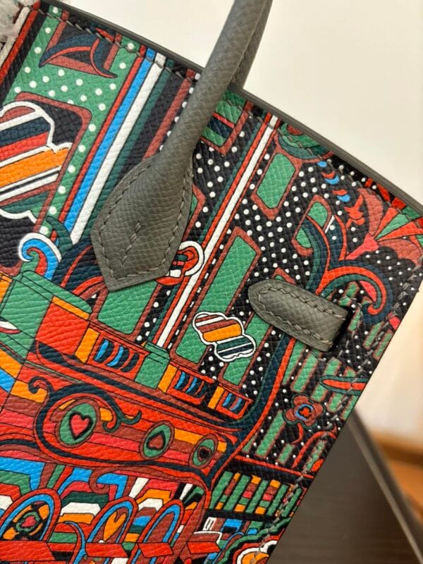 Birkin_Faubourg_20_Craftsmanship-Grey Yellow Pink Orange Bag