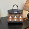 Birkin_Faubourg_20_Craftsmanship-Grey Yellow Pink Orange Bag