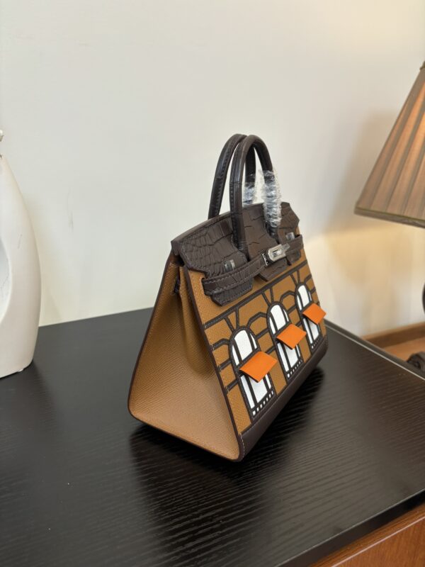 Birkin_Faubourg_20_Craftsmanship-Grey Yellow Pink Orange Bag