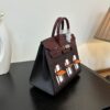 Birkin_Faubourg_20_Craftsmanship-Wine Red Black White Orange Bag