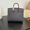 Birkin_Faubourg_20_Craftsmanship-Wine Red Black White Orange Bag