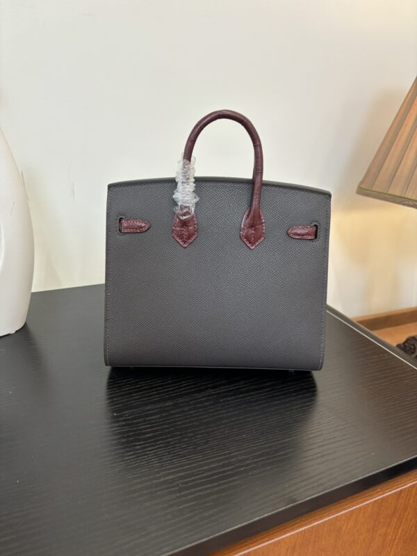 Birkin_Faubourg_20_Craftsmanship-Wine Red Black White Orange Bag