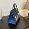Birkin_Faubourg_20_Craftsmanship-Dark Blue Black White Orange Bag