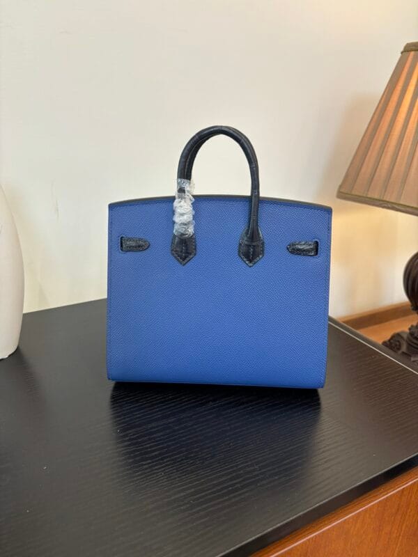 Birkin_Faubourg_20_Craftsmanship-Dark Blue Black White Orange Bag