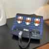 Birkin_Faubourg_20_Craftsmanship-Dark Blue Black White Orange Bag