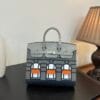 Birkin_Faubourg_20_Craftsmanship-Light Grey Dark Grey White Orange Bag