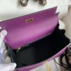 Kelly_25_Togo_Craftsmanship-Purple and Black Bag